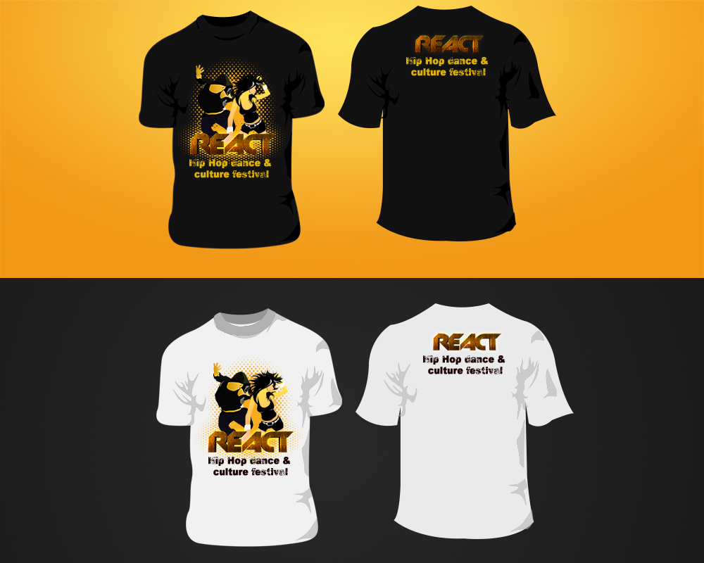 T-shirt Design by Ashok Kumar for REACT 2013 | Design #2116309