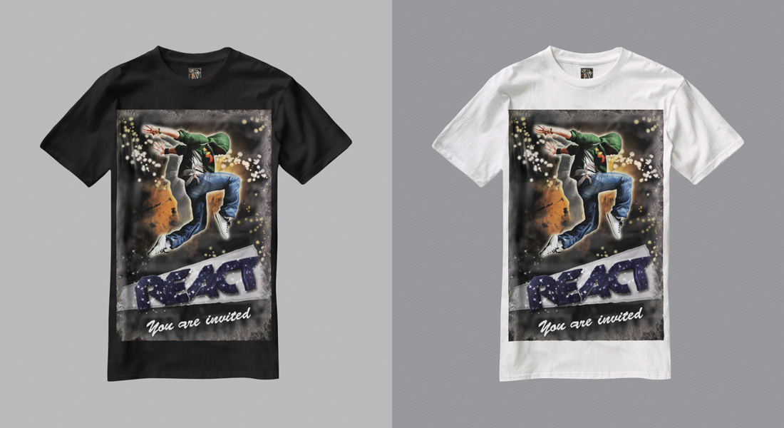 T-shirt Design by Deon Strydom for REACT 2013 | Design #2117019
