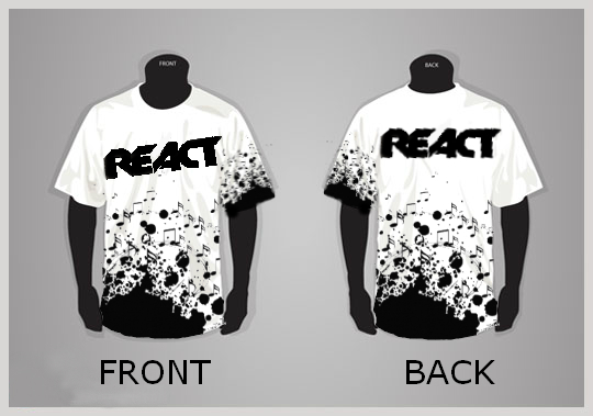 T-shirt Design by Envy Uchiha for REACT 2013 | Design #2108405