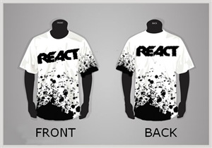 T-shirt Design by Envy Uchiha for REACT 2013 | Design: #2108405