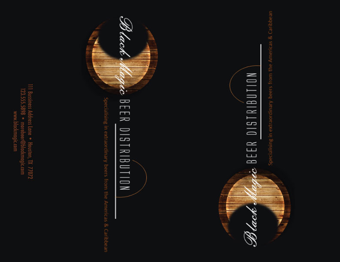 Brochure Design by Lara Taylor for Black Magic Beer Distribution | Design #2128784
