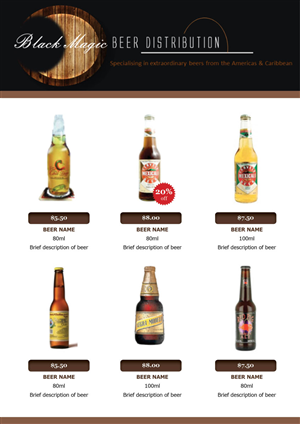 Brochure Design by foo for Black Magic Beer Distribution | Design: #2108207