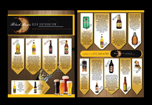 Brochure Design by meet007 for Black Magic Beer Distribution | Design: #2113035