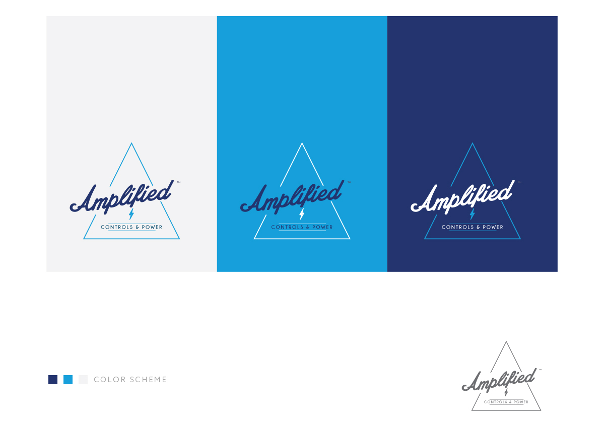 Logo Design by RD Brand Architects for Amplified Controls & Power | Design #10232790