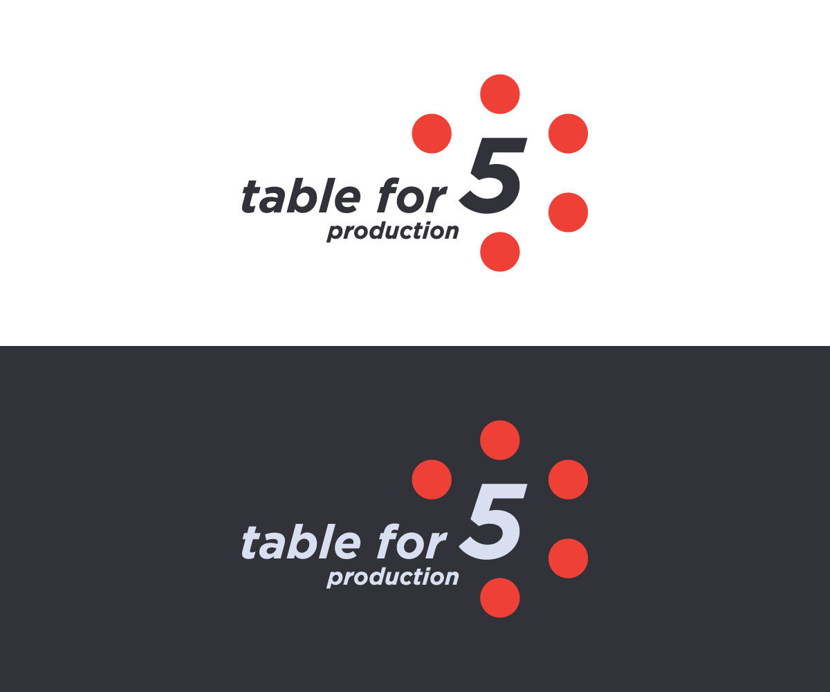 Logo Design by Slobodan Cagic for Table For Five Productions | Design #9830863