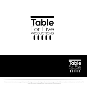 Diseño de Logo por Logoziner para Table For Five Productions | Diseño: #9837958