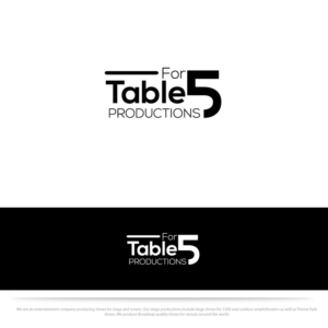 Logo-Design von Logoziner für Table For Five Productions | Design: #9837982