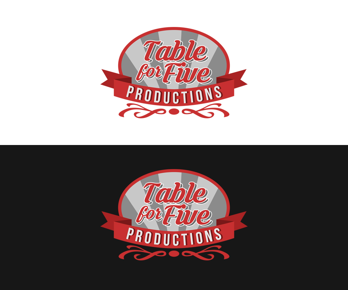 Logo Design by cheez_O for Table For Five Productions | Design #9738134