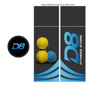 Diseño de Empaque por ERICK ANDRE VOORNEMAN para D8 Fitness | Diseño #9890802