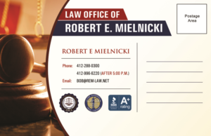 Postkarten-Design von Owaisias für Robert E. Mielnicki, Esq. | Design: #9747311