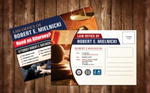 Postkarten-Design von Owaisias für Robert E. Mielnicki, Esq. | Design: #9777912