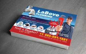 Postcard Design by NatPearlDesigns for LABOVE PLUMBING  | Design: #9767152