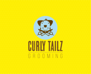Logo Design by RFH for Curly Tailz Grooming | Design #9848547