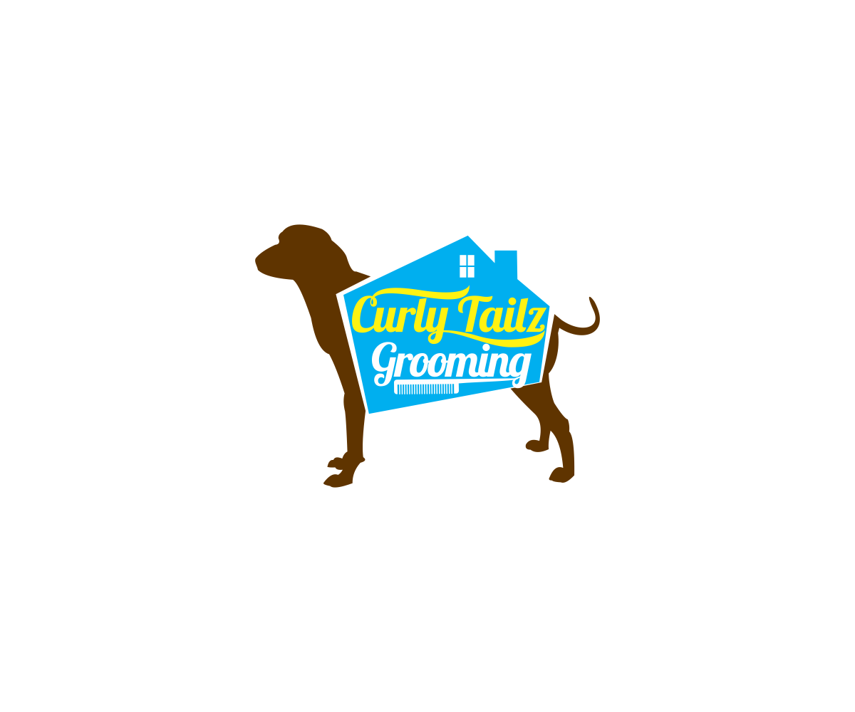 Logo Design by vIctor for Curly Tailz Grooming | Design #9741803