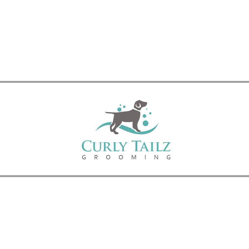 Logo Design by Tere G artwork for Curly Tailz Grooming | Design #9727124