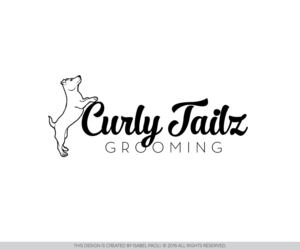 Logo-Design von isabel.paoli für Curly Tailz Grooming | Design: #9732504