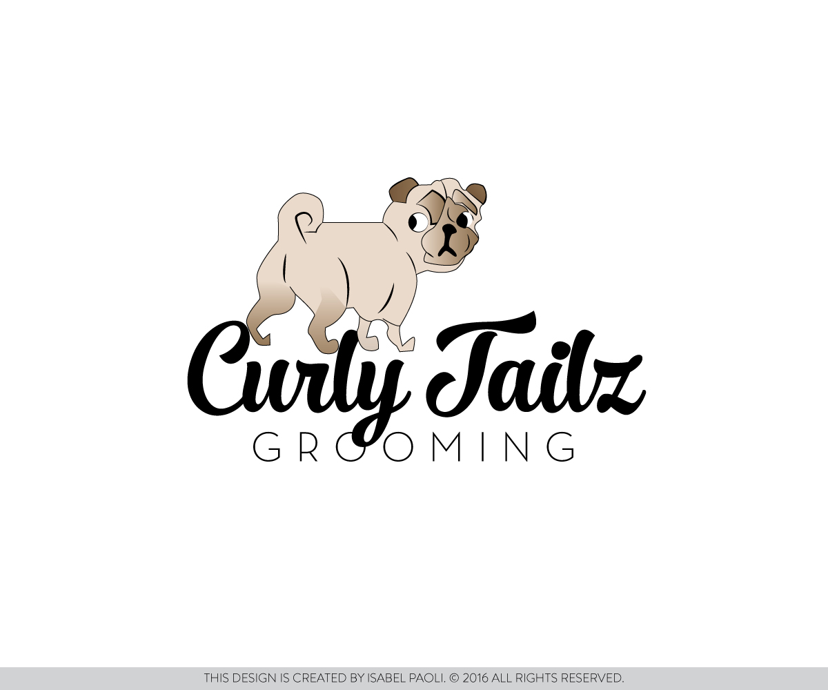 Logo-Design von isabel.paoli für Curly Tailz Grooming | Design #9732505