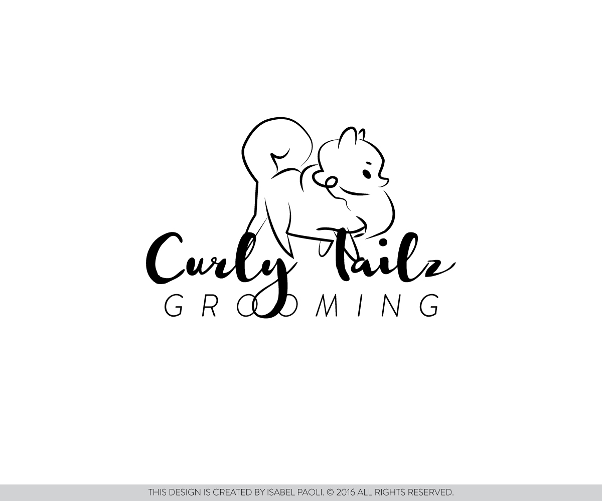 Logo-Design von isabel.paoli für Curly Tailz Grooming | Design #9732506