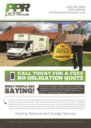 Flyer Design by Brian Ellis for Pick Pack Removals ltd | Design: #9849718