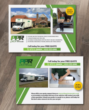 Flyer Design by alex989 for Pick Pack Removals ltd | Design: #9842932
