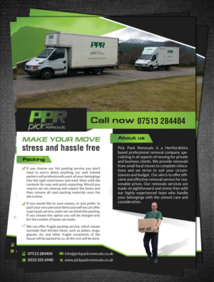 Flyer Design by creative.bugs for Pick Pack Removals ltd | Design: #9841144