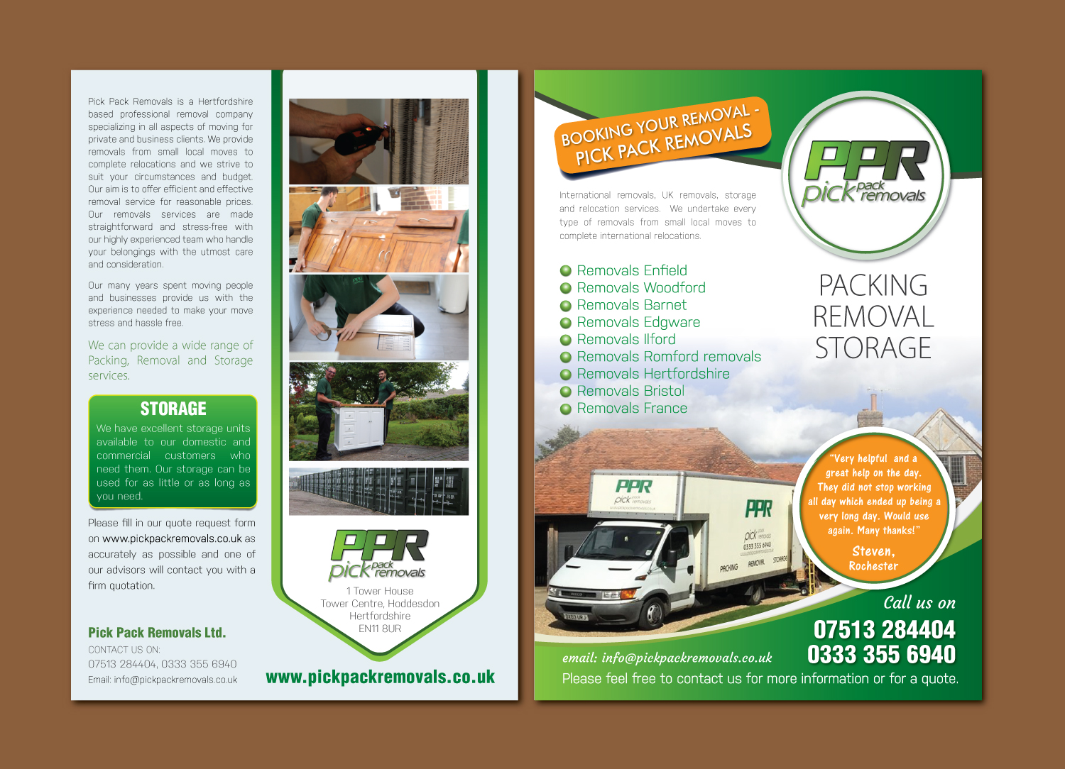 elegant playful business flyer design for pick pack removals ltd make flyer free