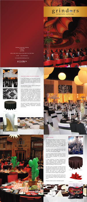 Diseño de Catálogo por Jackie Morrison para Grinders Corporate Catering | Diseño: #2166282
