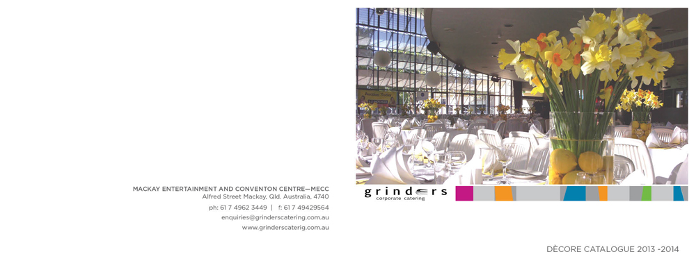 Catalogue Design by Stick42 for Grinders Corporate Catering | Design #2174702