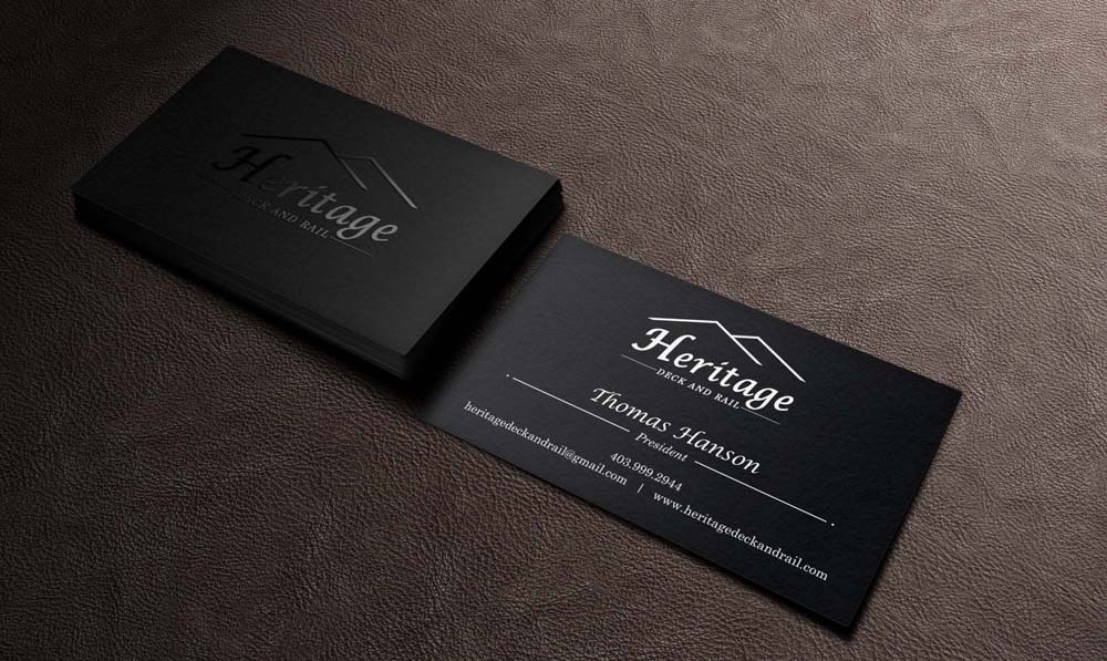 Design de Carte de Visite par INDIAN_Ashok pour Heritage Deck And Rail Ltd | Design #9748631