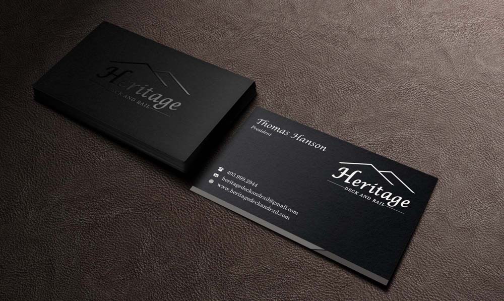 Design de Carte de Visite par INDIAN_Ashok pour Heritage Deck And Rail Ltd | Design #9748633
