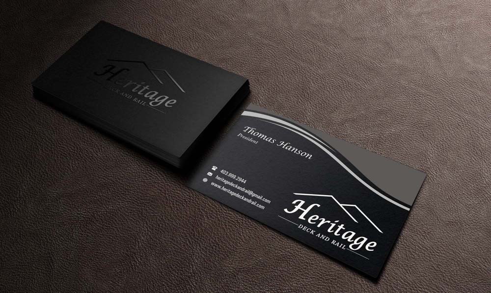 Design de Carte de Visite par INDIAN_Ashok pour Heritage Deck And Rail Ltd | Design #9748636