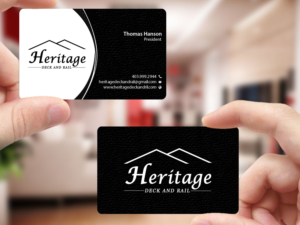 Visitenkarten-Design von Creations Box 2015 für Heritage Deck And Rail Ltd | Design: #9771306