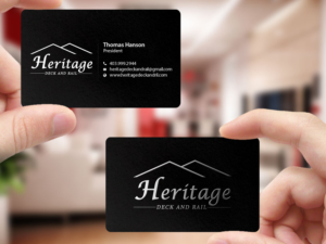 Visitenkarten-Design von Creations Box 2015 für Heritage Deck And Rail Ltd | Design: #9771307
