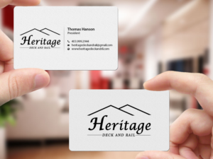 Visitenkarten-Design von Creations Box 2015 für Heritage Deck And Rail Ltd | Design: #9771313