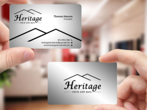 Visitenkarten-Design von Creations Box 2015 für Heritage Deck And Rail Ltd | Design: #9771314