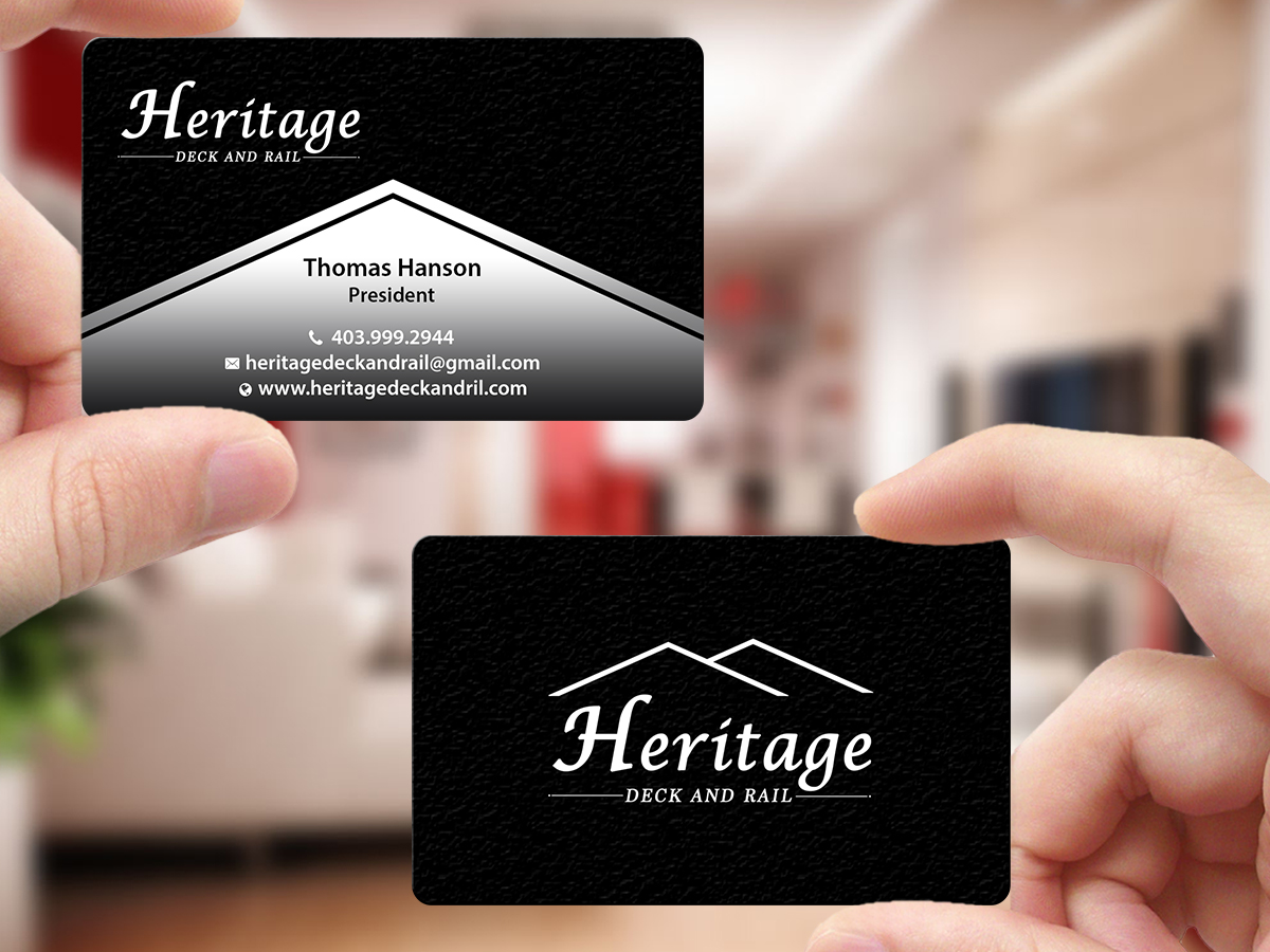 Diseño de Tarjeta de Presentación por Creations Box 2015 para Heritage Deck And Rail Ltd | Diseño #9771315