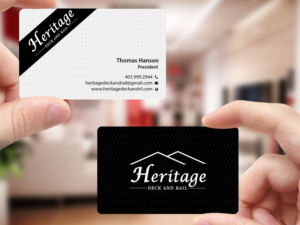 Visitenkarten-Design von Creations Box 2015 für Heritage Deck And Rail Ltd | Design: #9771316