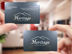 Visitenkarten-Design von Creations Box 2015 für Heritage Deck And Rail Ltd | Design: #9771317