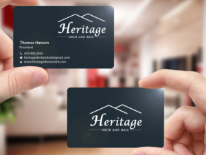 Visitenkarten-Design von Creations Box 2015 für Heritage Deck And Rail Ltd | Design: #9771318