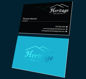 Visitenkarten-Design von Omee63 für Heritage Deck And Rail Ltd | Design: #9753166