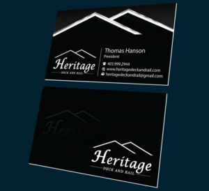 Visitenkarten-Design von Omee63 für Heritage Deck And Rail Ltd | Design: #9753188