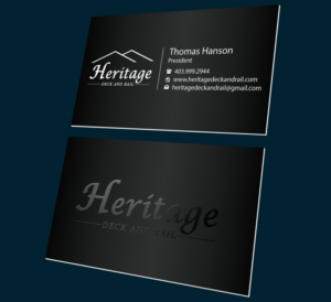 Visitenkarten-Design von Omee63 für Heritage Deck And Rail Ltd | Design: #9753211