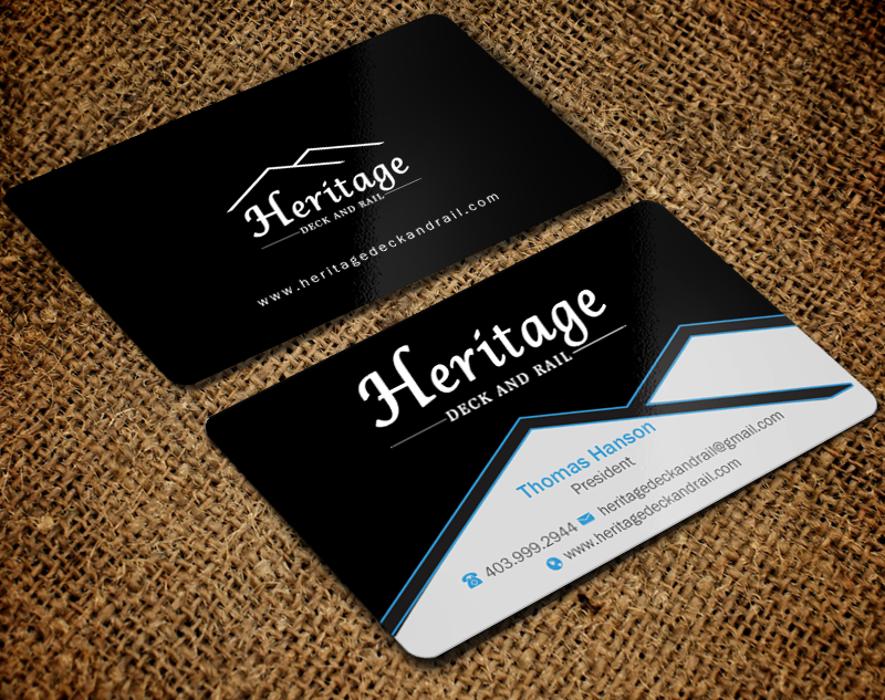 Visitenkarten-Design von Brand aid für Heritage Deck And Rail Ltd | Design #9753424