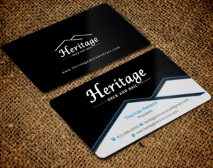 Visitenkarten-Design von Brand aid für Heritage Deck And Rail Ltd | Design: #9753424