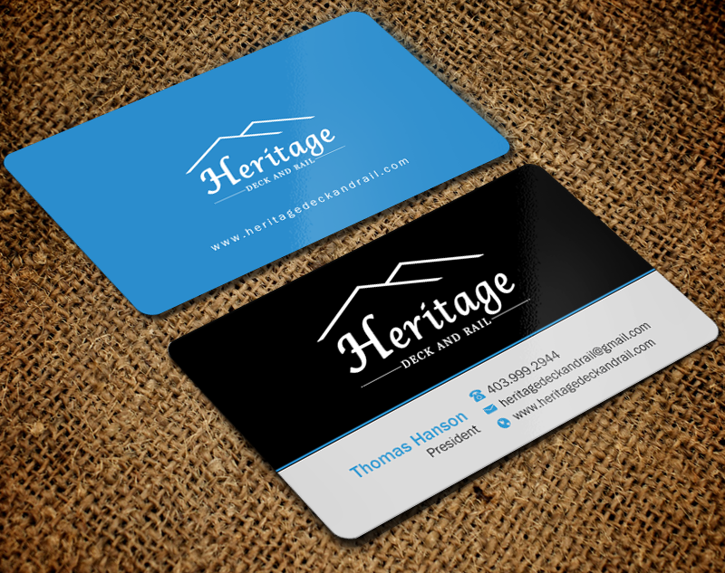 Visitenkarten-Design von Brand aid für Heritage Deck And Rail Ltd | Design #9753433