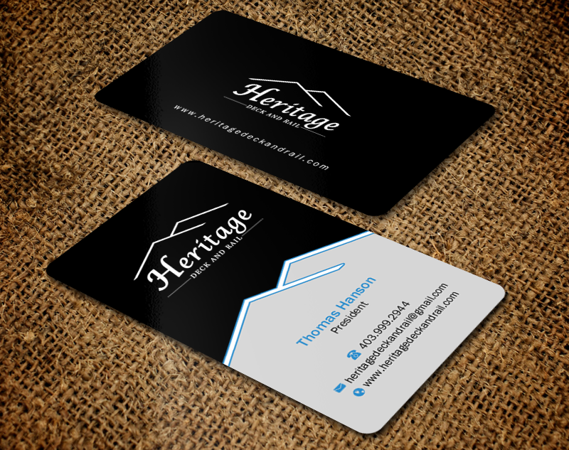 Visitenkarten-Design von Brand aid für Heritage Deck And Rail Ltd | Design #9753436