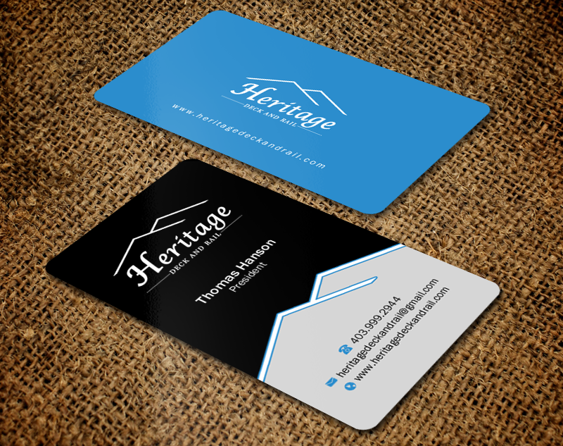Visitenkarten-Design von Brand aid für Heritage Deck And Rail Ltd | Design #9753437