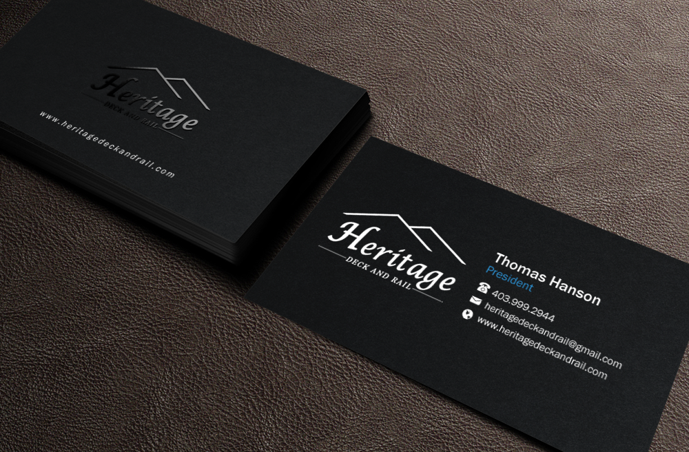 Visitenkarten-Design von Brand aid für Heritage Deck And Rail Ltd | Design #9753439