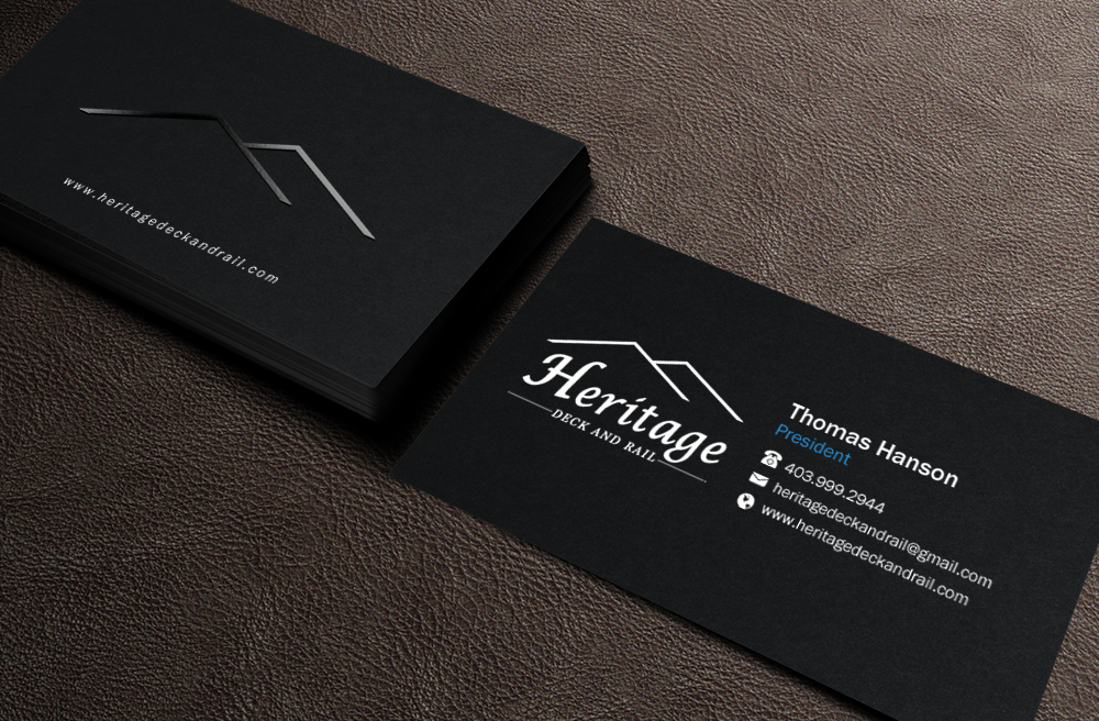 Visitenkarten-Design von Brand aid für Heritage Deck And Rail Ltd | Design #9753440