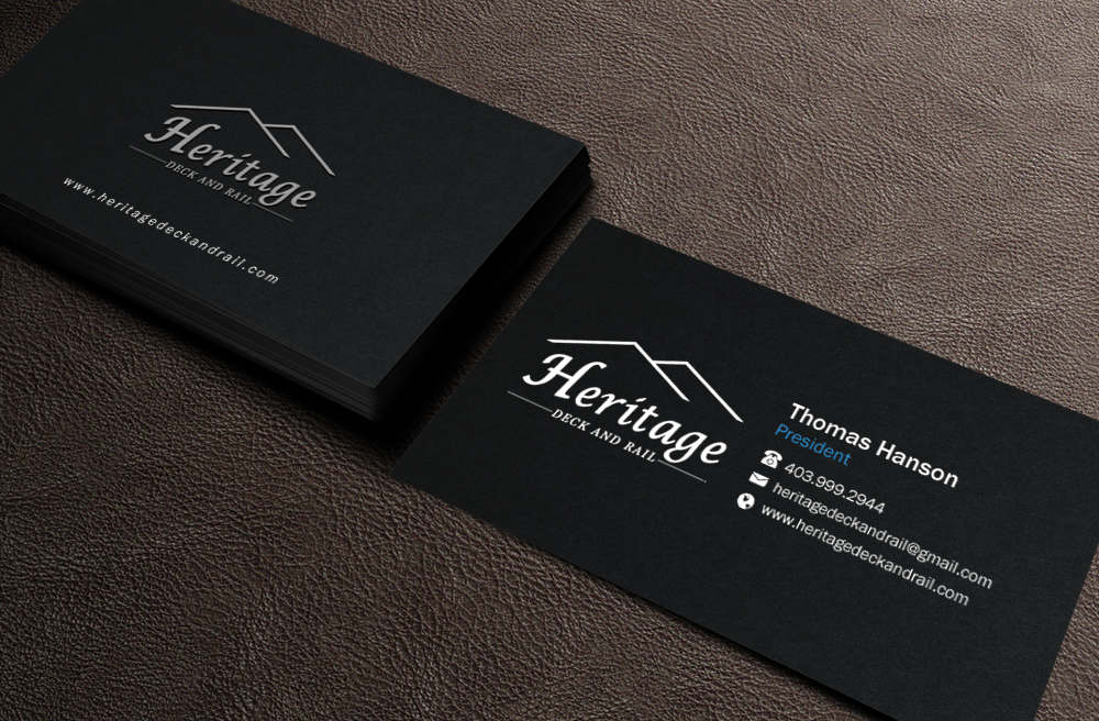 Visitenkarten-Design von Brand aid für Heritage Deck And Rail Ltd | Design #9753442